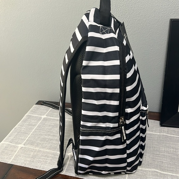 Scout Black and White Striped Backpack - Picture 4 of 8